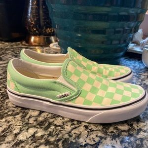 NWOT SeaFoam Green vans